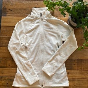 Patagonia XS full zip cream thermal jacket
